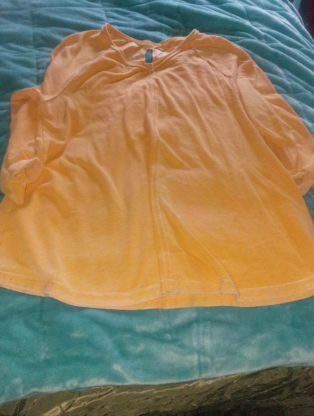 Women’s Lightweight Mustard Yellow Long Sleeve Top By Soft Surroundings